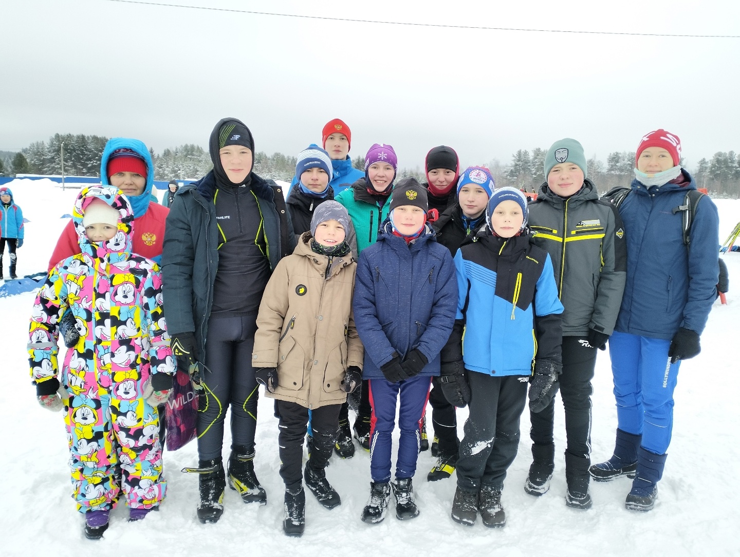 1лыжи все вместе